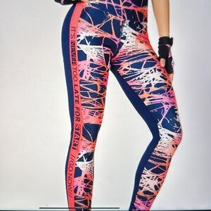 Babalu Fitness Women’s Active Leggings multi color pre owned no size listed